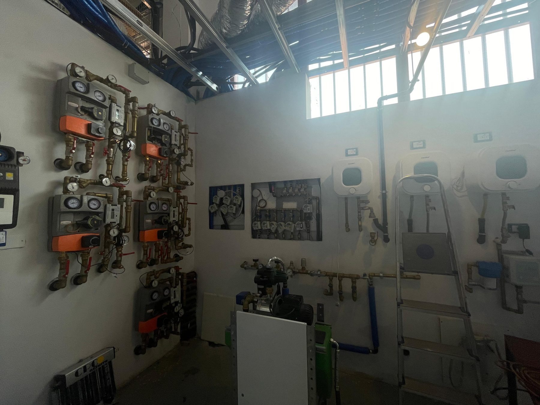 La sala corsi IDRA con impianti reali e funzionanti
